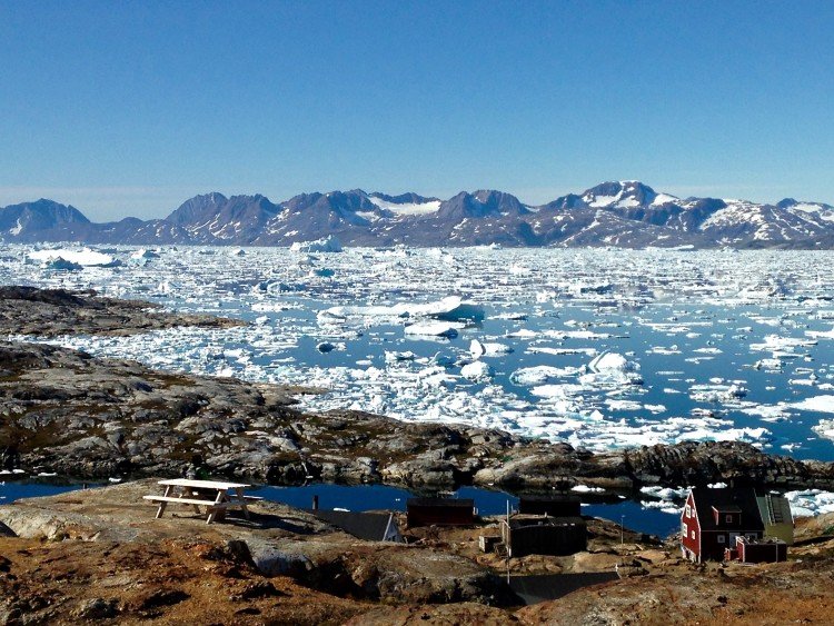 Sermilik Fjord as seen from Tinit, East Greenland